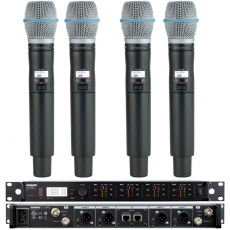 Shure ULXD24Q/BETA87A 舒尔无线手持话筒 ULXD24Q/B87A超心形电容手持无线麦克风