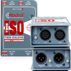 Radial,Twin-Iso,双通道线路信号优良隔离变压器DI直插盒,线路电平隔离器,