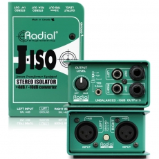 Radial,J-Iso,立体声非专注服务设备DI直插盒,转换器,立体声线路隔离变压器,DI盒,