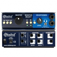 Radial,MC3,监听音箱对比切换DI直插盒,控制器,无源录音室控制器,