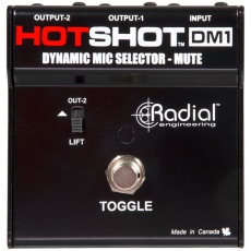 Radial,HotShot DM-1,现场对讲话筒切换开关DI直插盒,线路输入选择器,切换器