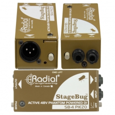 Radial,SB-4,立体声有源DI直插盒,有源DI盒,有源音频处理器,多媒体转接盒,主动式DI盒,