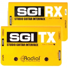 Radial,SGI,现场吉他远程传输器DI直插盒,吉他接口,带TX,RX模块,吉他DI盒,