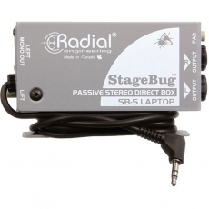 Radial,SB-5,立体声计算机电脑放音DI直插盒,DI盒,隔离变压器,嗡嗡声取消,消噪器,电流声取消器,交流声取消器,噪声取消器,