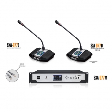 英旗SXA-977 智能数字有线视频会议系统,鹅颈会议话筒,桌式演讲会议话筒,智能数字会议控制系统